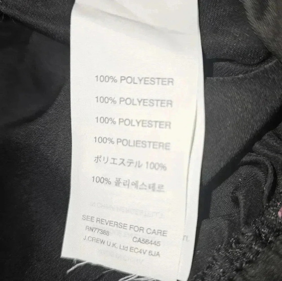 J Crew Crepe Tassel Drawstring Waist Womens Sz S Black Jumpsuit - Picture 5 of 7